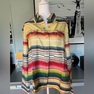 NWT SUPER RARE Tasha Polizzi Western Button-Up Shirt Size L